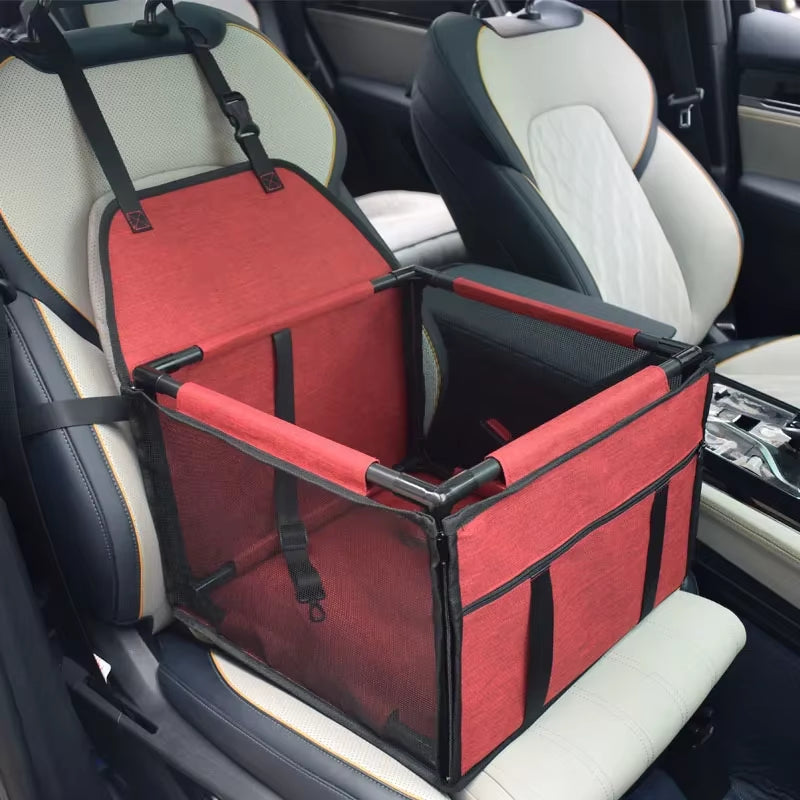 Ultimate Waterproof Dog Car Seat Cover - Stylish Pet Carrier Hammock for Small to Large Dogs